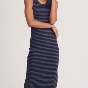 MARINE LAYER Striped Rib Dress